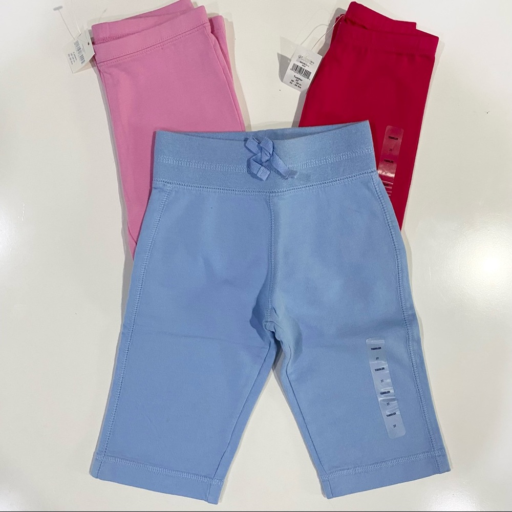 NWT Gap Girls Sz 3 3T Leggings Pants Capris 3 pc Bundle Set NEW